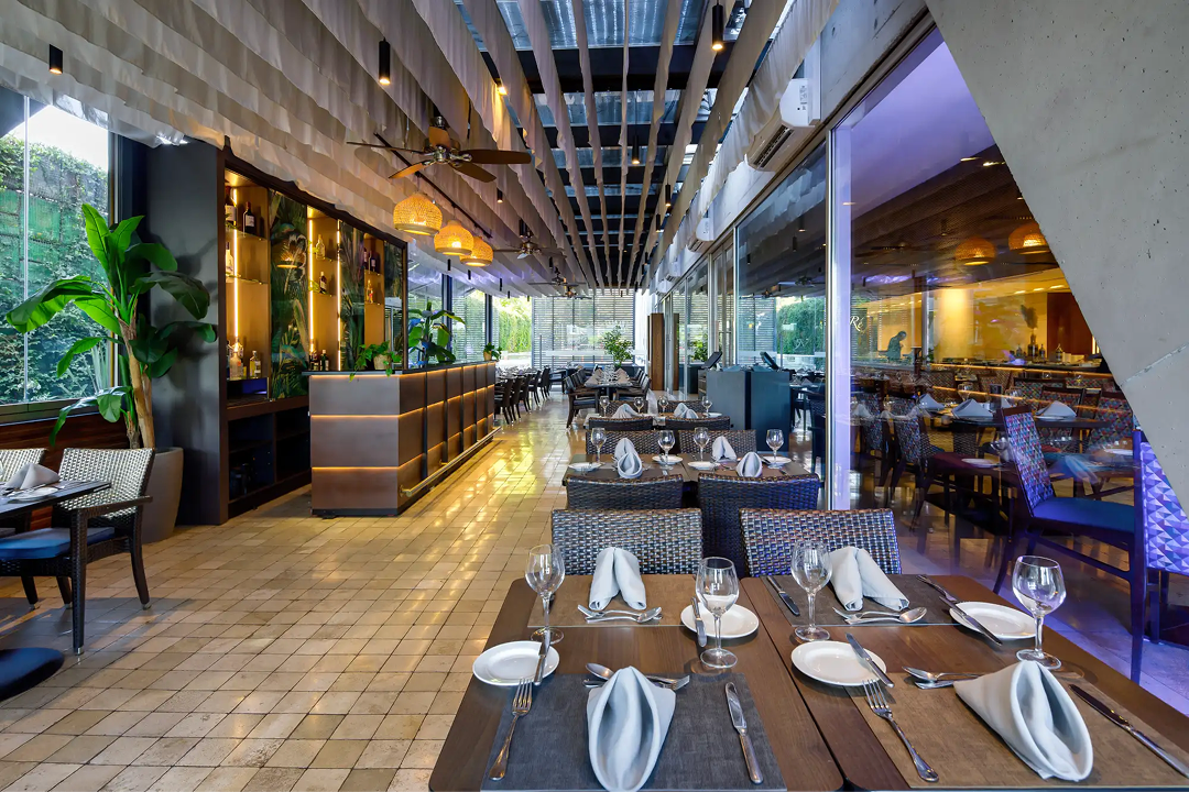 Interior del restaurante del hotel